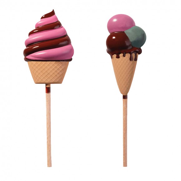Напечатана форма за шоколад с трансфер "Близалки-Сладолед"